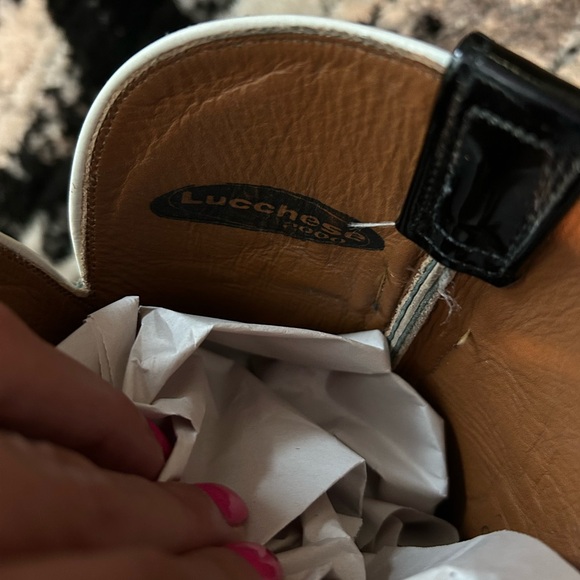 COPY - LUCCHESE BLACK AND WHITE BOOTS - Picture 13 of 13